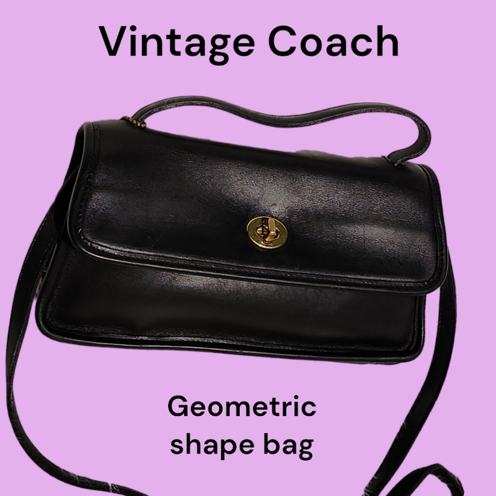 Vintage Coach Geometric shape  purse